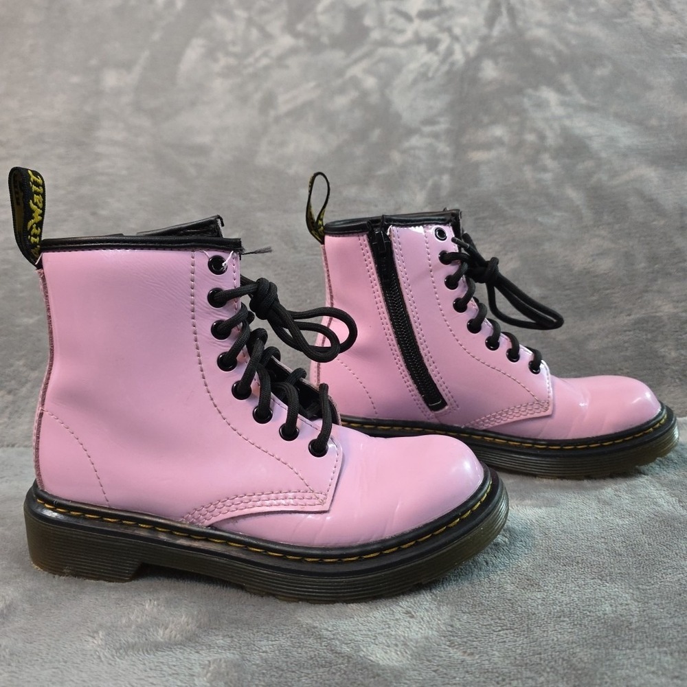 Dr Martens Pale Pink 26601 Us Size 12 Y  Side Zip Combat VGC